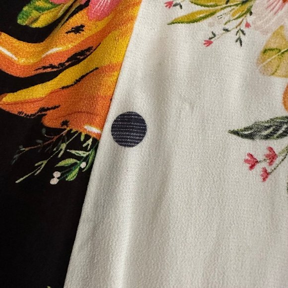 Farm Rio Mixed Nanaju Jumpsuit Black White - Picture 9 of 13